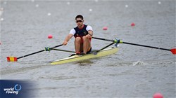 Koxme Burutaran, Men's Single Sculls, Spain, 2025 European Rowing Championships, Plovdiv, Bulgaria / © Detlev Seyb / MyRowingPhoto.com
