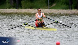 Kristian Vasilev, Men's Single Sculls, Bulgaria, 2025 European Rowing Championships, Plovdiv, Bulgaria / © Detlev Seyb / MyRowingPhoto.com