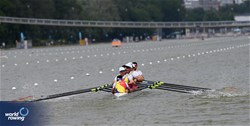 Mihaita Vasile Tiganescu (b), Laurentiu Danciu, Bogdan Baitoc, Claudiu Neamtu, Constantin Adam, Mugurel Vasile Semciuc, Dumitru-Alexandru Ciobica, Leontin Nutescu (s), Adrian Munteanu (c), Men's Eight, Romania, 2025 European Rowing Championships, Plovdiv, Bulgaria / © Detlev Seyb / MyRowingPhoto.com