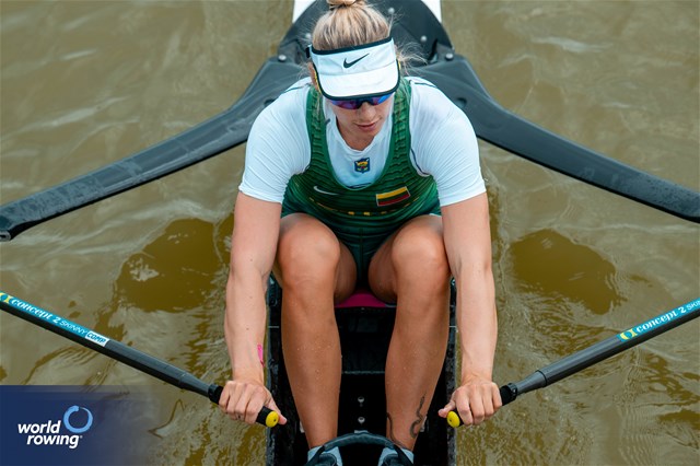 Viktorija Senkute, Women's Single Sculls, Lithuania, 2025 European Rowing Championships, Plovdiv, Bulgaria / © World Rowing / Benedict Tufnell