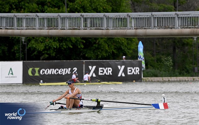 Claire Bove, Women's Single Sculls, France, 2025 European Rowing Championships, Plovdiv, Bulgaria / © Detlev Seyb / MyRowingPhoto.com