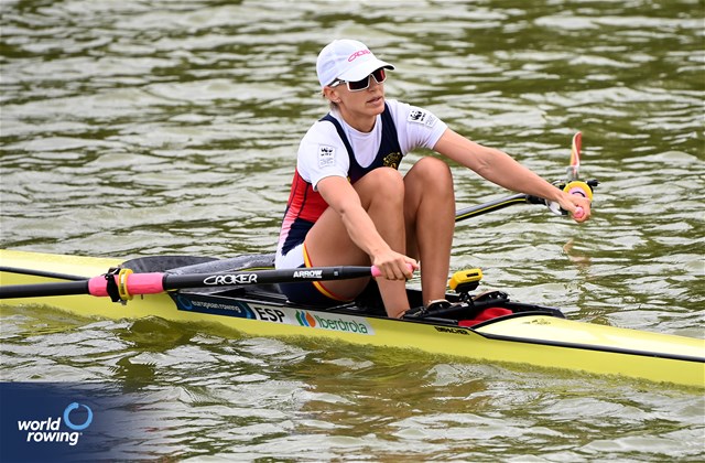 Virginia Diaz Rivas, Women's Single Sculls, Spain, 2025 European Rowing Championships, Plovdiv, Bulgaria / © Detlev Seyb / MyRowingPhoto.com