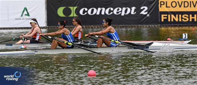 Dimitra Kontou (b), Zoi Fitsiou (s), Women's Double Sculls, Greece, 2025 European Rowing Championships, Plovdiv, Bulgaria / © Detlev Seyb / MyRowingPhoto.com