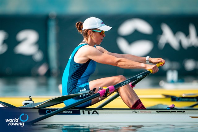 Anna Sarah Sophie Souwer, Women's Single Sculls, Italy, 2025 World Rowing Cup Varese - Varese, Italy / World Rowing / Benedict Tufnell