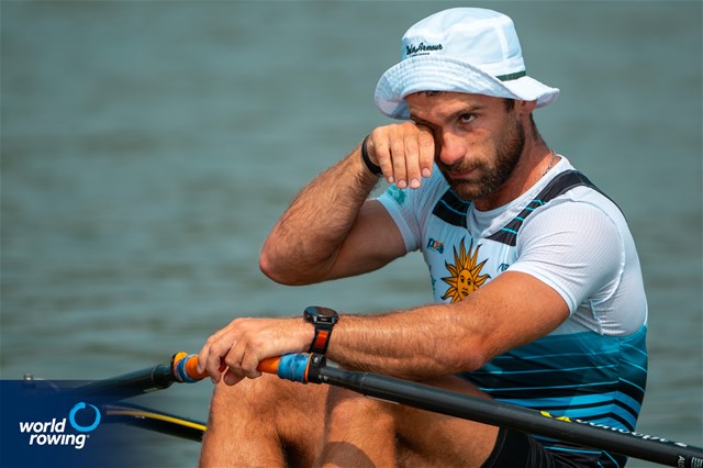 Bruno Cetraro Berriolo, Men's Single Sculls, Uruguay, 2025 World Rowing Cup Varese - Varese, Italy / World Rowing / Benedict Tufnell