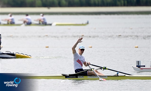 Jonas Slettemark Juel, Men's Single Sculls, Norway, 2025 World Rowing Cup Varese - Varese, Italy / Detlev Seyb / MyRowingPhoto.com