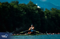 Luciano Garcia, Men's Single Sculls, Uruguay, 2025 World Rowing Cup Lucerne, Lucerne, Switzerland / © World Rowing / Benedict Tufnell