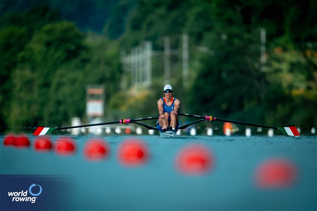 Anna Sarah Sophie Souwer, Women's Single Sculls, Italy, 2025 World Rowing Cup Lucerne, Lucerne, Switzerland / © World Rowing / Benedict Tufnell