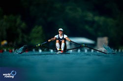 Lauren Henry, Women's Single Sculls, Great Britain, 2025 World Rowing Cup Lucerne, Lucerne, Switzerland / © World Rowing / Benedict Tufnell