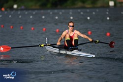 Aurelia-Maxima Katharina Janzen, Women's Single Sculls, Switzerland, 2025 World Rowing Cup Lucerne, Lucerne, Switzerland / © Detlev Seyb / MyRowingPhoto.com