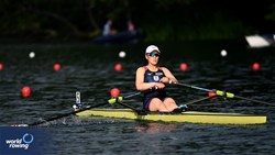 Shiho Yonekawa, Women's Single Sculls, Japan, 2025 World Rowing Cup Lucerne, Lucerne, Switzerland / © Detlev Seyb / MyRowingPhoto.com