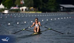 Fiona Murtagh, Women's Single Sculls, Ireland, 2025 World Rowing Cup Lucerne, Lucerne, Switzerland / © Detlev Seyb / MyRowingPhoto.com