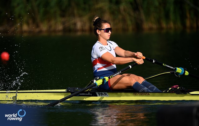 Alejandra Alonso Alderete, Women's Single Sculls, Paraguay, 2025 World Rowing Cup Lucerne, Lucerne, Switzerland / © Detlev Seyb / MyRowingPhoto.com