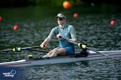 Zoltana Gadanyi, Women's Single Sculls, Hungary, 2025 World Rowing Cup Lucerne, Lucerne, Switzerland / © Detlev Seyb / MyRowingPhoto.com