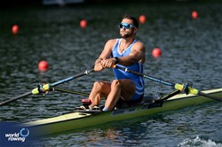 Stefanos Ntouskos, Men's Single Sculls, Greece, 2025 World Rowing Cup Lucerne, Lucerne, Switzerland / © Detlev Seyb / MyRowingPhoto.com