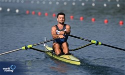 Bruno Cetraro Berriolo, Men's Single Sculls, Uruguay, 2025 World Rowing Cup Lucerne, Lucerne, Switzerland / © Detlev Seyb / MyRowingPhoto.com