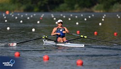 Tatsuya Sakurama, Men's Single Sculls, Japan, 2025 World Rowing Cup Lucerne, Lucerne, Switzerland / © Detlev Seyb / MyRowingPhoto.com