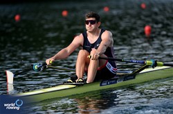 Thomas Barras, Men's Single Sculls, Great Britain, 2025 World Rowing Cup Lucerne, Lucerne, Switzerland / © Detlev Seyb / MyRowingPhoto.com