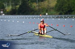 Tim Roth, Men's Single Sculls, Switzerland, 2025 World Rowing Cup Lucerne, Lucerne, Switzerland / © Detlev Seyb / MyRowingPhoto.com