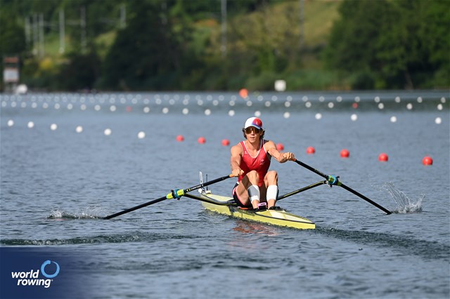 Tim Roth, Men's Single Sculls, Switzerland, 2025 World Rowing Cup Lucerne, Lucerne, Switzerland / © Detlev Seyb / MyRowingPhoto.com