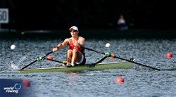 Tristan Vandenbussche, Men's Single Sculls, Belgium, 2025 World Rowing Cup Lucerne, Lucerne, Switzerland / © Detlev Seyb / MyRowingPhoto.com