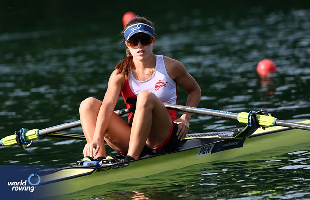 Valeria Palacios, Lightweight Women's Single Sculls, Peru, 2025 World Rowing Cup Lucerne, Lucerne, Switzerland / © Detlev Seyb / MyRowingPhoto.com