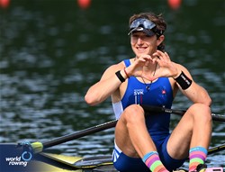 Peter Strecansky, Lightweight Men's Single Sculls, Slovakia, 2025 World Rowing Cup Lucerne, Lucerne, Switzerland / © Detlev Seyb / MyRowingPhoto.com