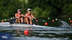 Melita Abraham (b), Antonia Abraham (s), Women's Pair, Chile, 2025 World Rowing Cup Lucerne, Lucerne, Switzerland / © Detlev Seyb / MyRowingPhoto.com