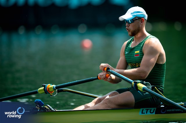 Dovydas Nemeravicius, Men's Single Sculls, Lithuania, 2025 World Rowing Cup Lucerne, Lucerne, Switzerland / © World Rowing / Benedict Tufnell