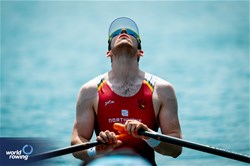 Gaston Mercier, Men's Single Sculls, Belgium, 2025 World Rowing Cup Lucerne, Lucerne, Switzerland / © World Rowing / Benedict Tufnell