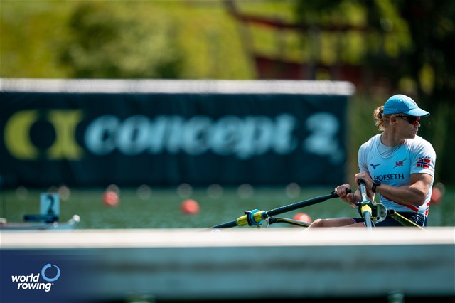 Jonas Slettemark Juel, Men's Single Sculls, Norway, 2025 World Rowing Cup Lucerne, Lucerne, Switzerland / © World Rowing / Benedict Tufnell