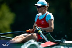 Laura Villiger, Lightweight Women's Single Sculls, Switzerland, 2025 World Rowing Cup Lucerne, Lucerne, Switzerland / © World Rowing / Benedict Tufnell
