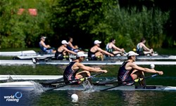 James Gare (b), Tobias Schroder (s), Men's Double Sculls, Great Britain, 2025 World Rowing Cup Lucerne, Lucerne, Switzerland / © Detlev Seyb / MyRowingPhoto.com