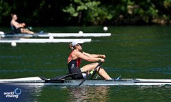 Mazarine Guilbert, Women's Single Sculls, Belgium, 2025 World Rowing Cup Lucerne, Lucerne, Switzerland / © Detlev Seyb / MyRowingPhoto.com