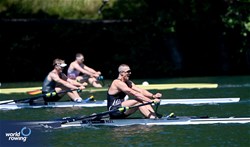 Logan Ullrich, Men's Single Sculls, New Zealand, 2025 World Rowing Cup Lucerne, Lucerne, Switzerland / © Detlev Seyb / MyRowingPhoto.com
