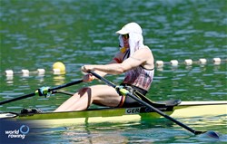 Marc Weber, Men's Single Sculls, Germany, 2025 World Rowing Cup Lucerne, Lucerne, Switzerland / © Detlev Seyb / MyRowingPhoto.com