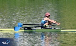 Nicole Yarzon, Lightweight Women's Single Sculls, Uruguay, 2025 World Rowing Cup Lucerne, Lucerne, Switzerland / © Detlev Seyb / MyRowingPhoto.com