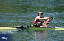 Alessia Palacios, Lightweight Women's Single Sculls, Peru, 2025 World Rowing Cup Lucerne, Lucerne, Switzerland / © Detlev Seyb / MyRowingPhoto.com