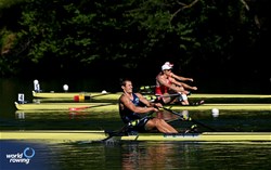 Filip-Matej Pfeifer, Men's Single Sculls, Slovenia, 2025 World Rowing Cup Lucerne, Lucerne, Switzerland / © Detlev Seyb / MyRowingPhoto.com