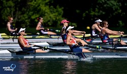 Melita Abraham (b), Antonia Abraham (s), Women's Pair, Chile, 2025 World Rowing Cup Lucerne, Lucerne, Switzerland / © Detlev Seyb / MyRowingPhoto.com