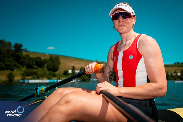 Frida Sanggaard Nielsen, Women's Single Sculls, Denmark, 2025 World Rowing Cup Lucerne, Lucerne, Switzerland / © World Rowing / Benedict Tufnell