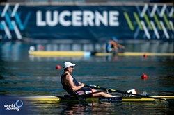 Thomas Barras, Men's Single Sculls, Great Britain, 2025 World Rowing Cup Lucerne, Lucerne, Switzerland / © World Rowing / Benedict Tufnell