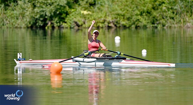 Claire Ghiringhelli, PR1 Womens Single Sculls, Switzerland, 2025 World Rowing Cup Lucerne, Lucerne, Switzerland / © Detlev Seyb / MyRowingPhoto.com