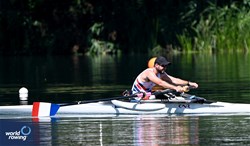Alexis Sanchez, PR1 Mens Single Sculls, France, 2025 World Rowing Cup Lucerne, Lucerne, Switzerland / © Detlev Seyb / MyRowingPhoto.com