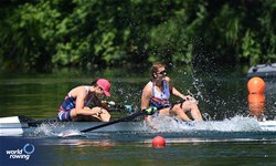 Anna Santruckova (b), Pavlina Flamikova (s), Women's Pair, Czechia, 2025 World Rowing Cup Lucerne, Lucerne, Switzerland / © Detlev Seyb / MyRowingPhoto.com