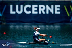 Lauren Henry, Women's Single Sculls, Great Britain, 2025 World Rowing Cup Lucerne, Lucerne, Switzerland / © World Rowing / Benedict Tufnell