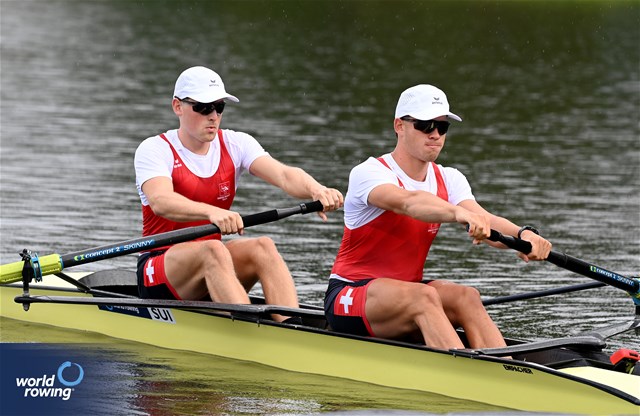 Seric Critchley (b), Nicolas Chambers (s), Under 23 Men's Pair, Switzerland, 2025 World Rowing Under 23 Championships, Poznan, Poland / © Maren Derlien / MyRowingPhoto.com
