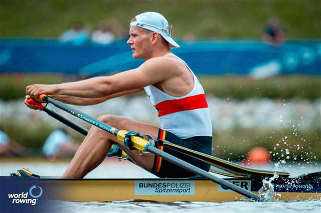Oliver Holtz, Under 23 Men's Single Sculls, Germany, 2025 World Rowing Under 23 Championships, Poznan, Poland / © World Rowing / Benedict Tufnell