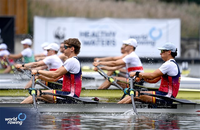 Caetano Xose Horta Pombo (b), Igor Teixidor Buch (s), Under 23 Men's Double Sculls, Spain, 2025 World Rowing Under 23 Championships, Poznan, Poland / © Maren Derlien / MyRowingPhoto.com