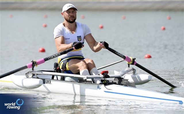 Roman Polianskyi, PR1 Mens Single Sculls, Ukraine, 2025 World Rowing Championships, Shanghai, China / © Detlev Seyb / MyRowingPhoto.com